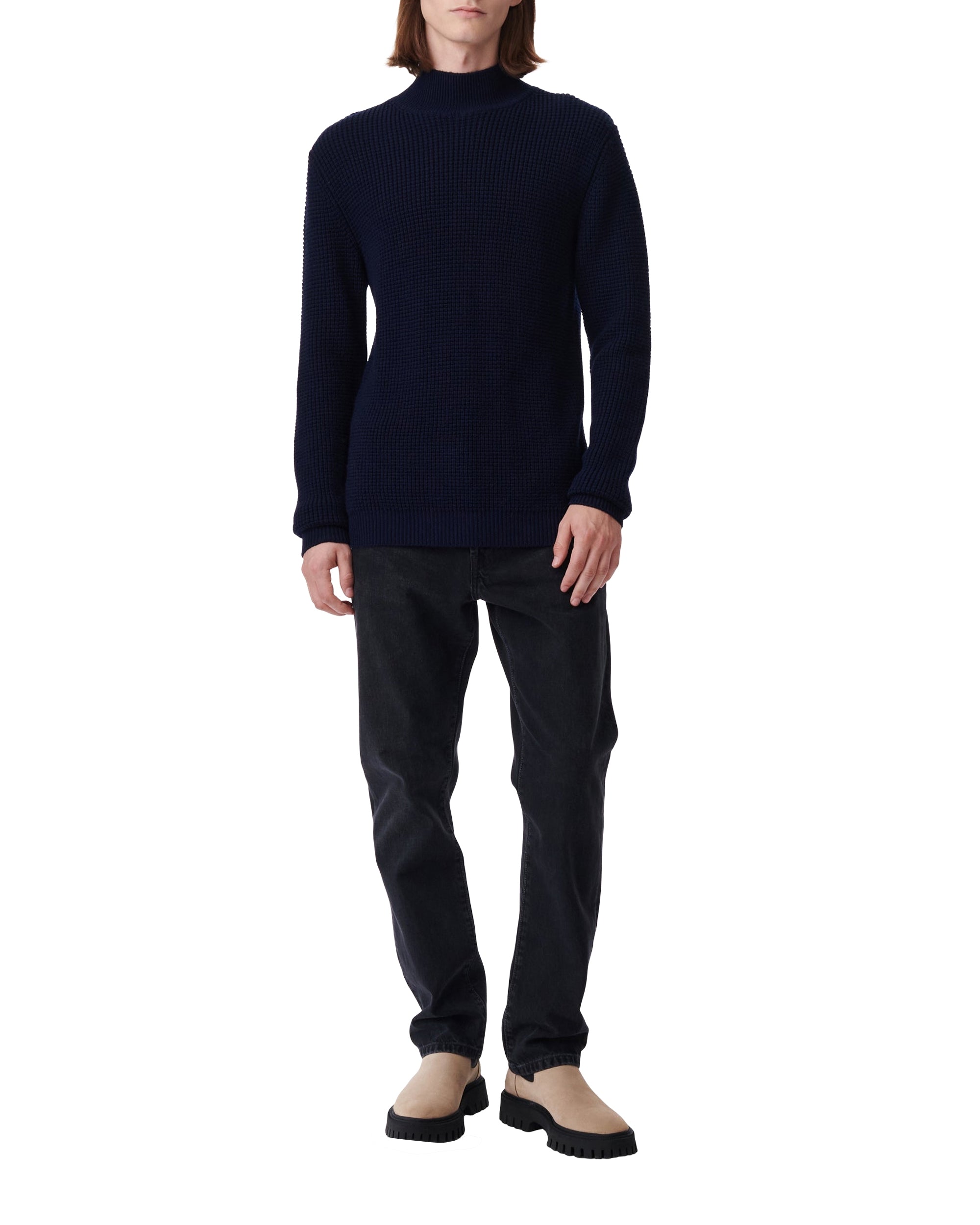 Madayan wool jumper - Navy