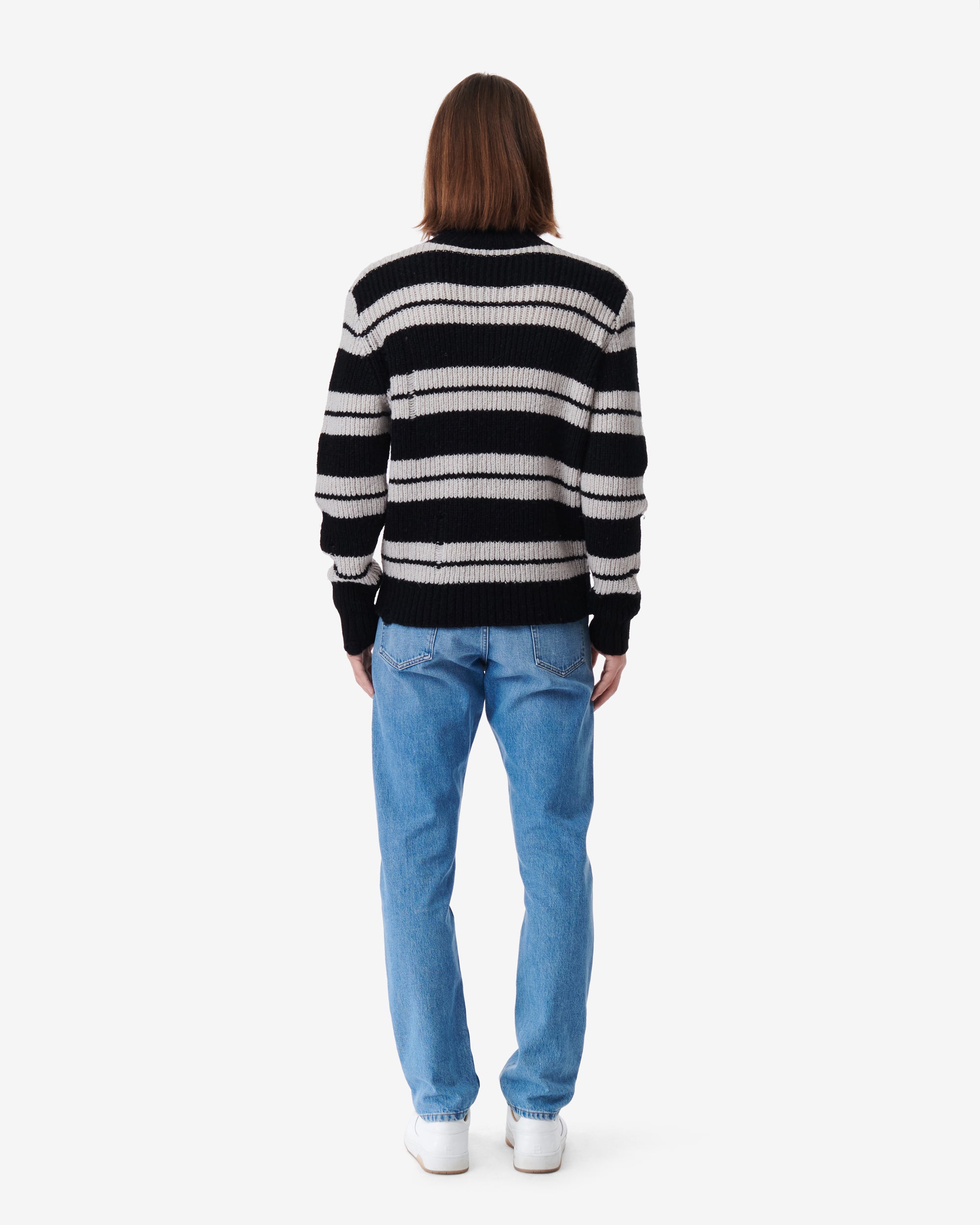 Omino wool jumper - Black & Grey