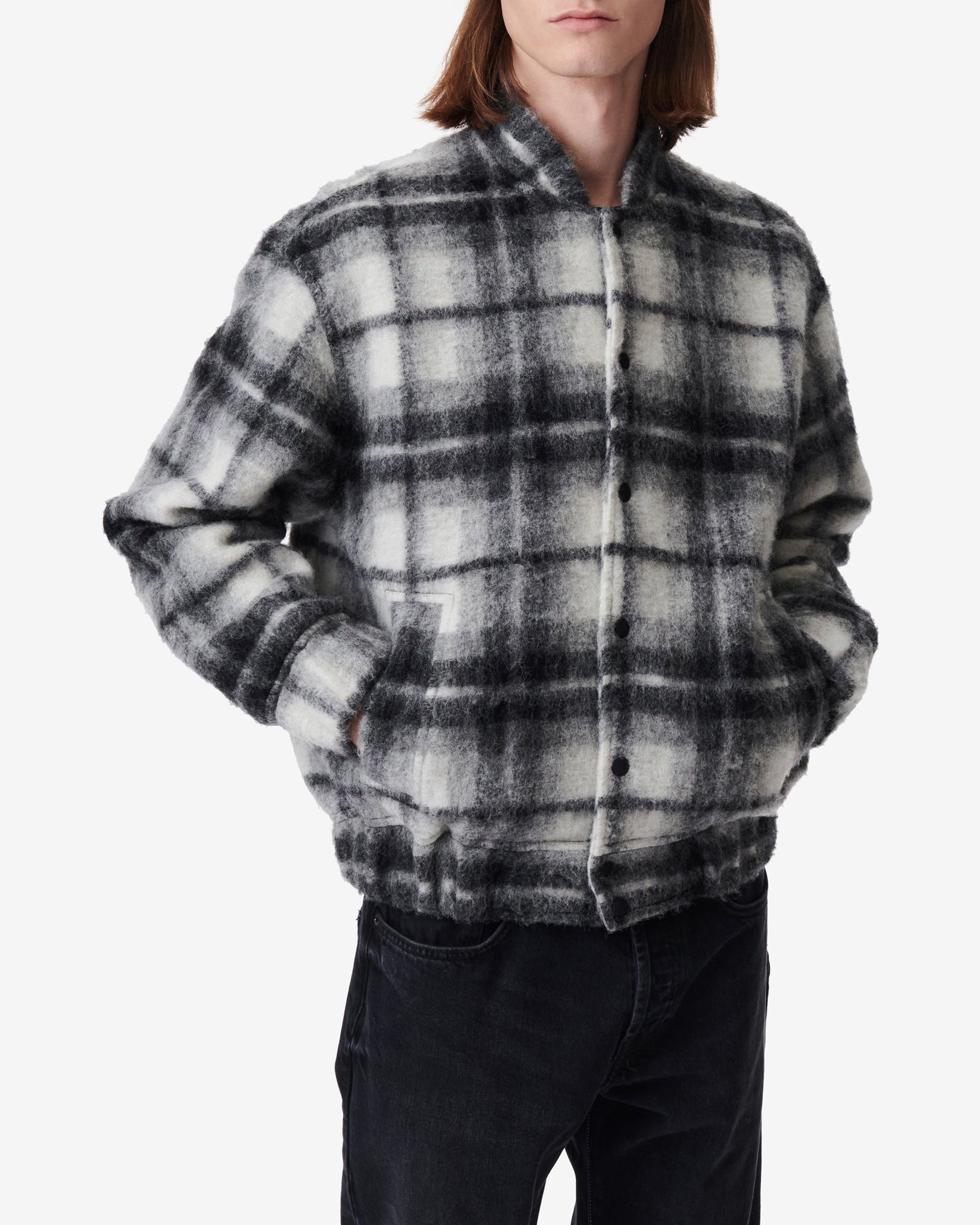 Mahiana wool jacket - Mixed Light Grey