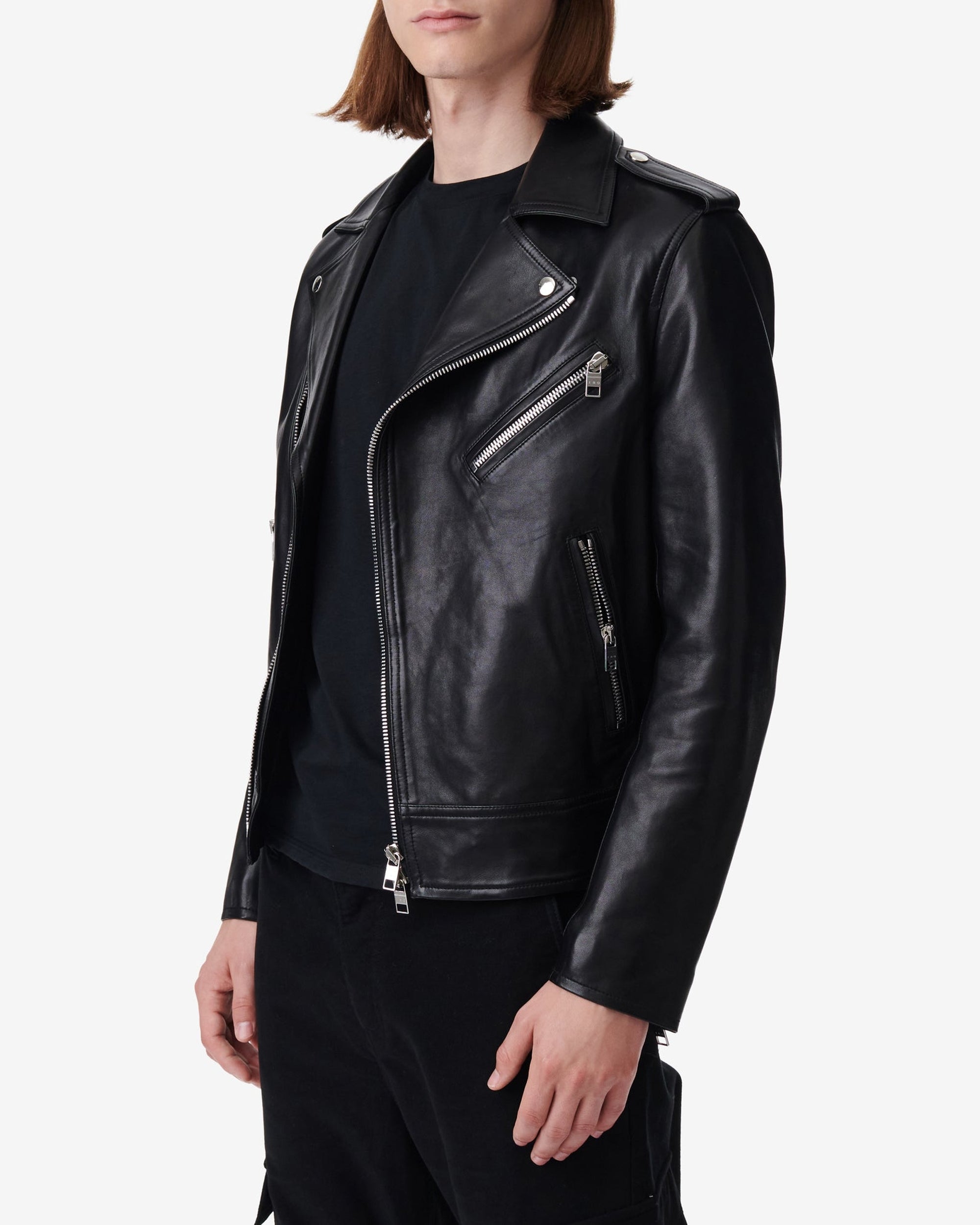 Opera leather jacket - Black