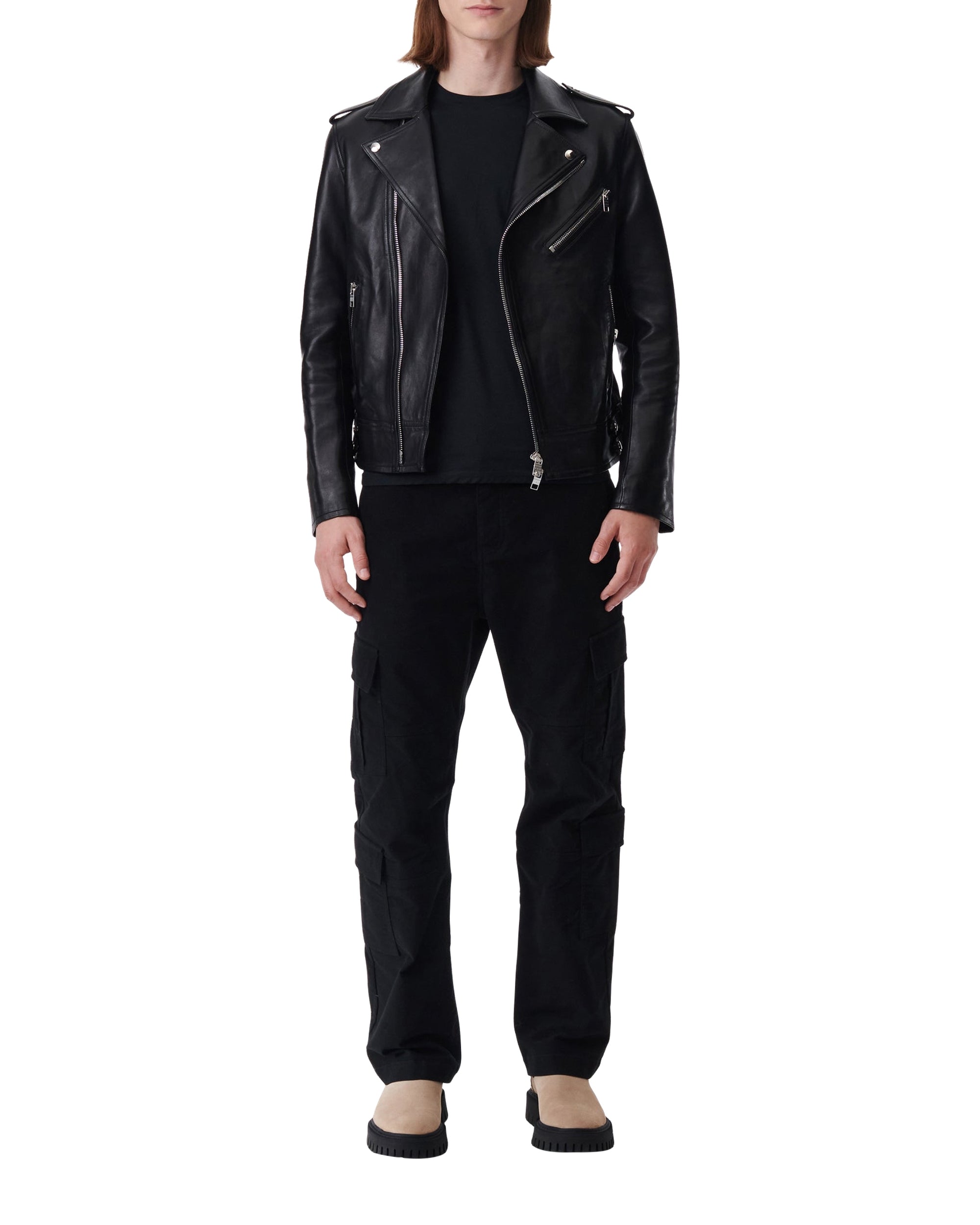 Opera leather jacket - Black
