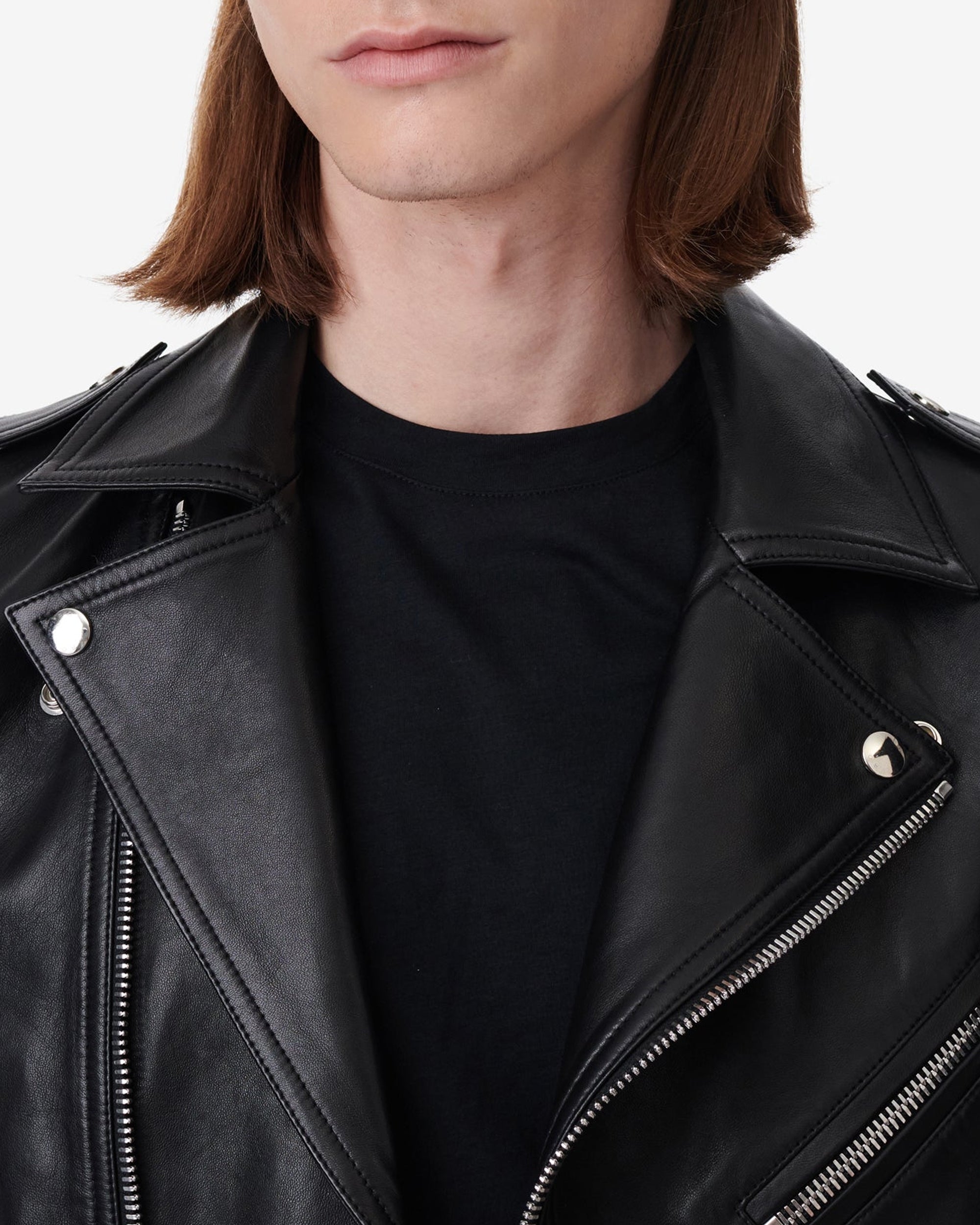 Opera leather jacket - Black