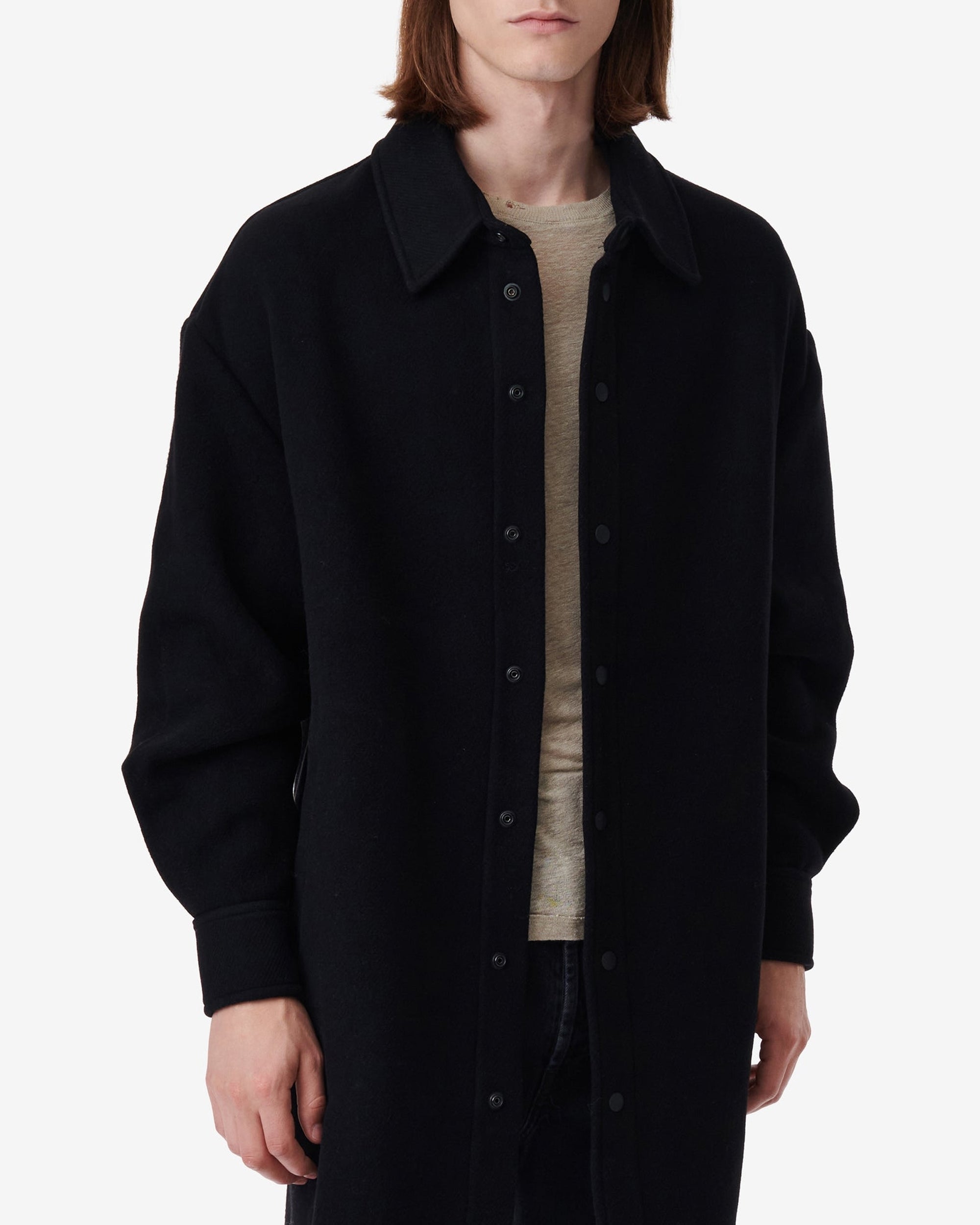 Sevend wool coat - Black