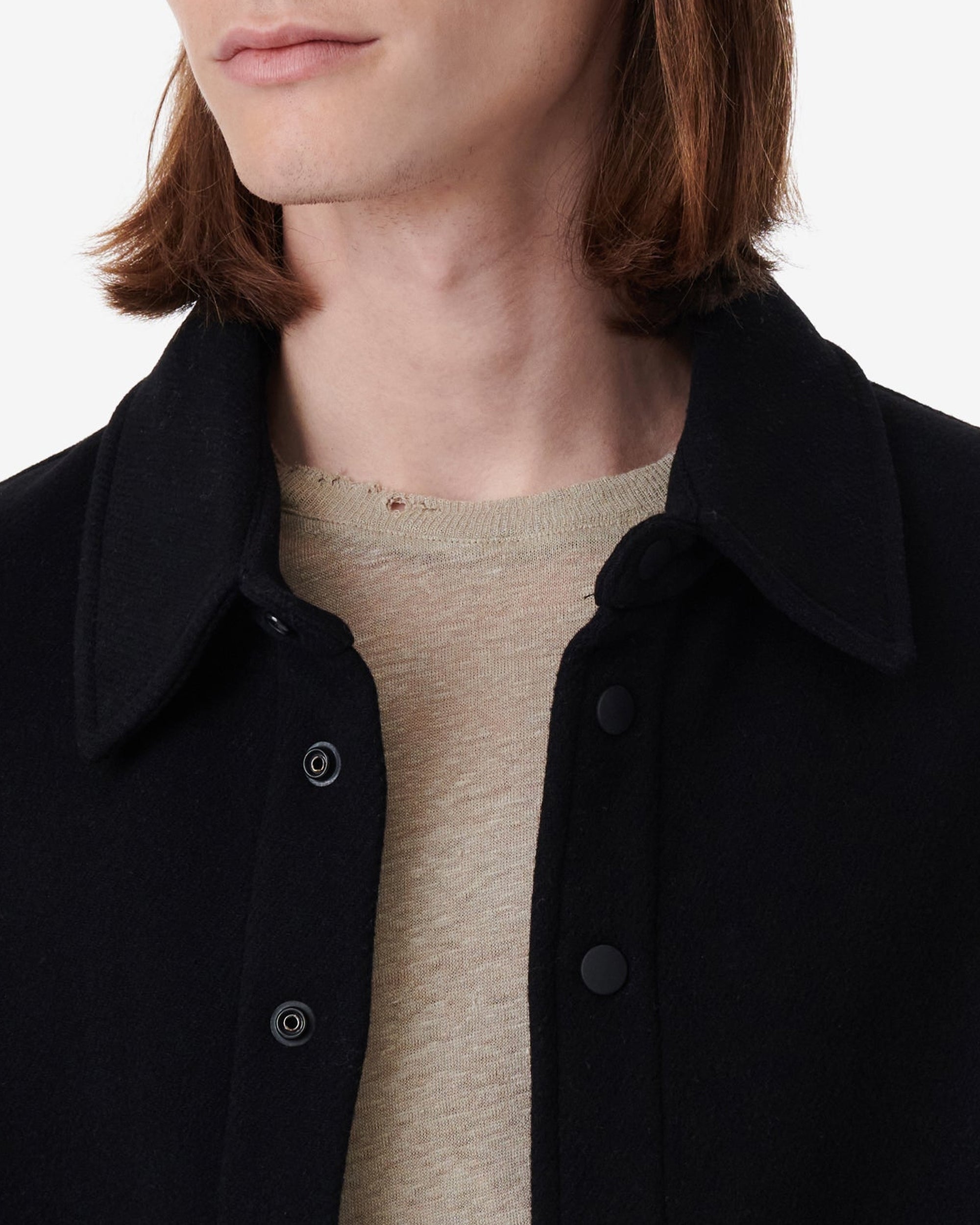 Sevend wool coat - Black
