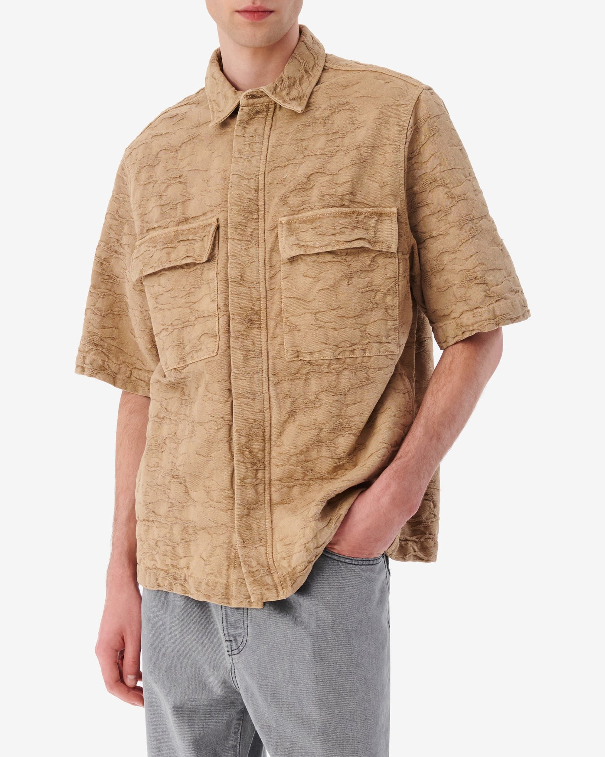 Ivero short-sleeved shirt - Beige