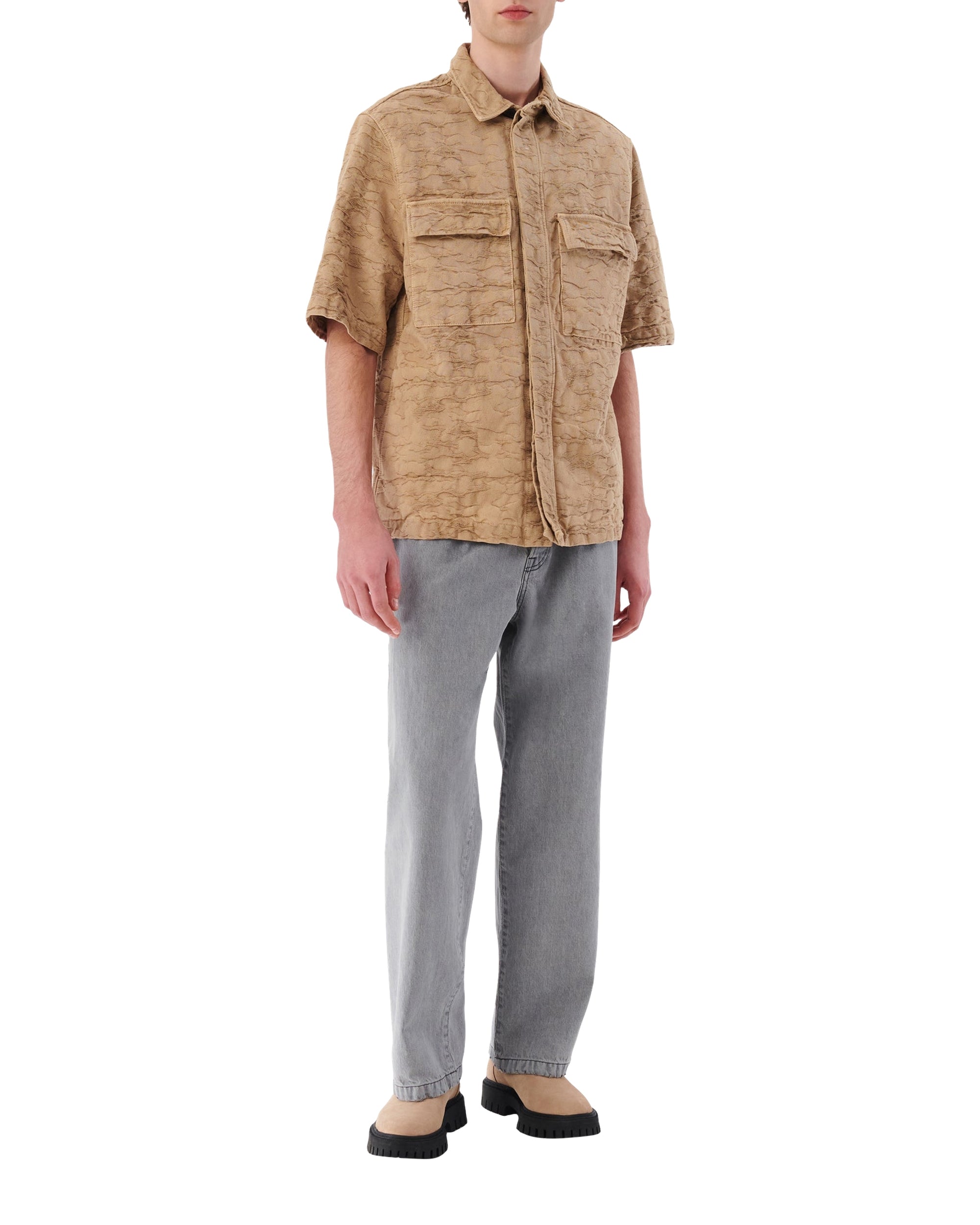 Ivero short-sleeved shirt - Beige