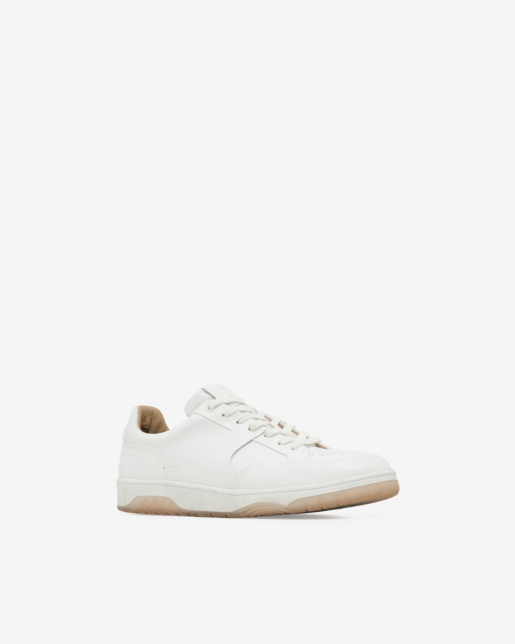 Alex leather trainers - White