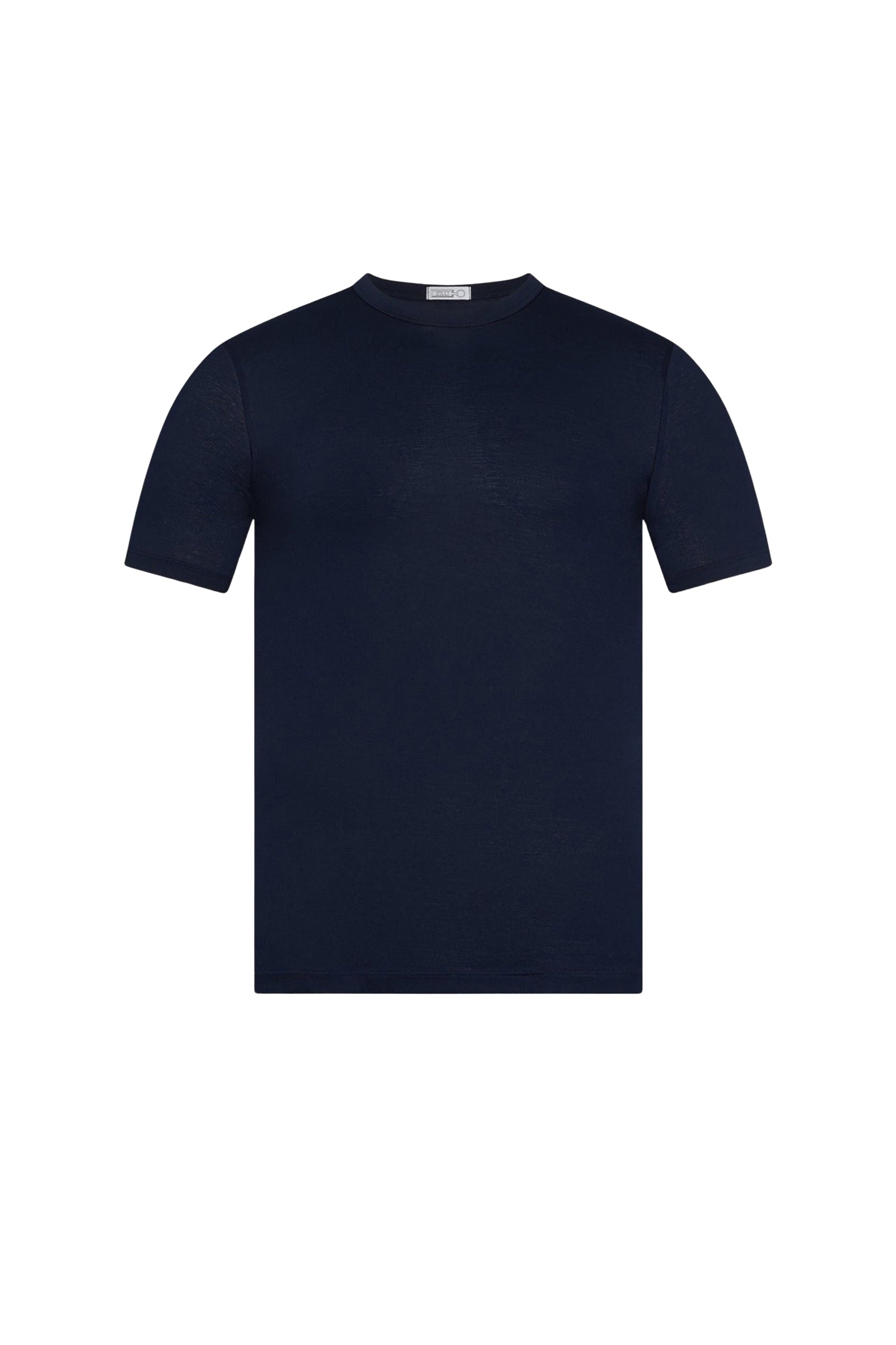 T-shirt à en maille fine - Bleu