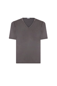 Fine knit T-shirt - Grey