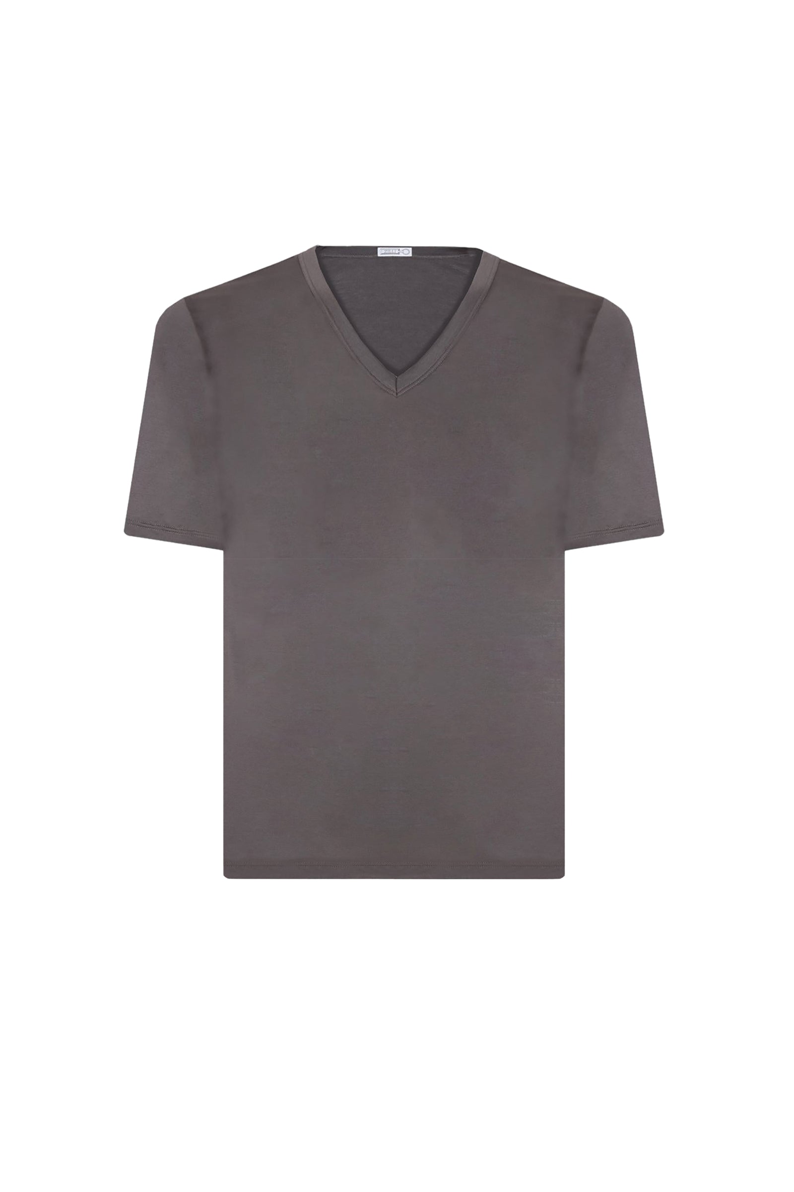 Fine knit T-shirt - Grey