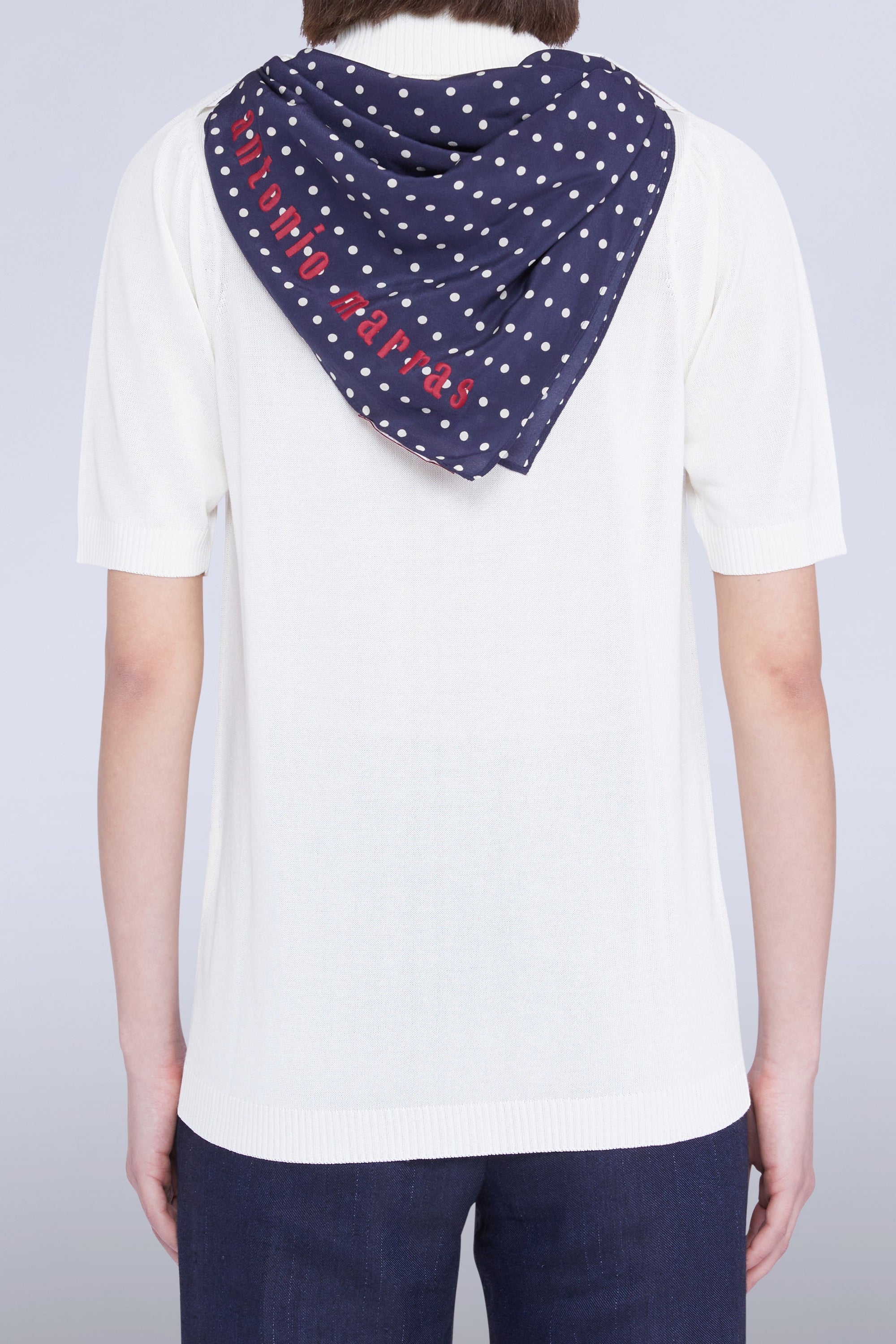 POLO EN MAILLE BLANC