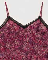 Haut avec dentelle - Fuschia