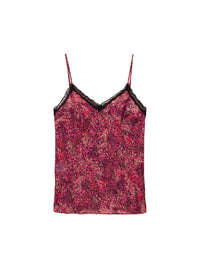 Caraco à motif jacquard - Fuschia