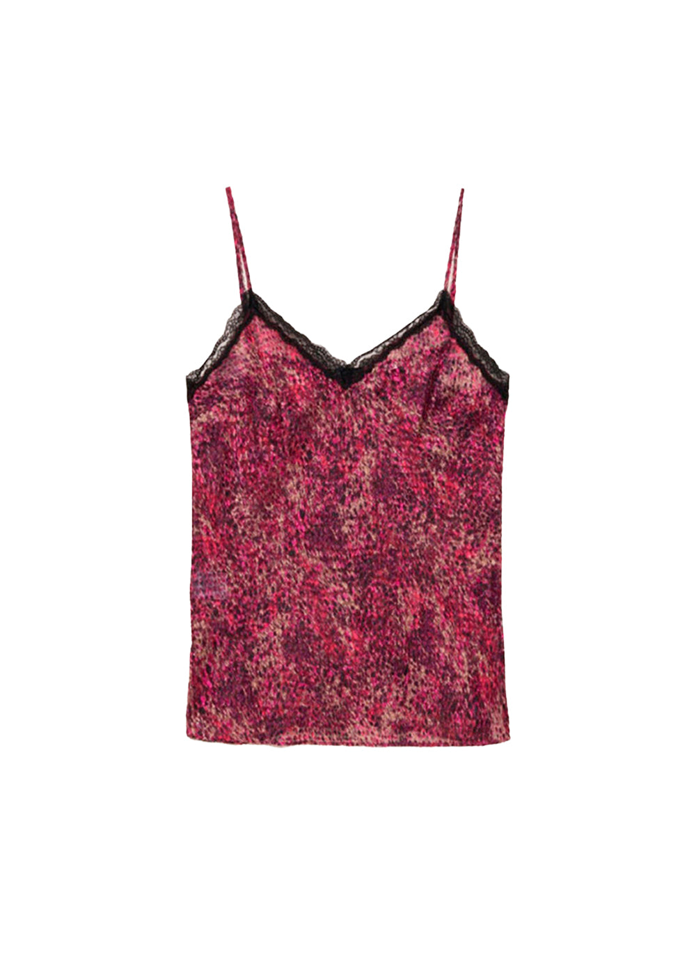 Caraco à motif jacquard - Fuschia