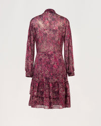 Robe a volants - Fuschia