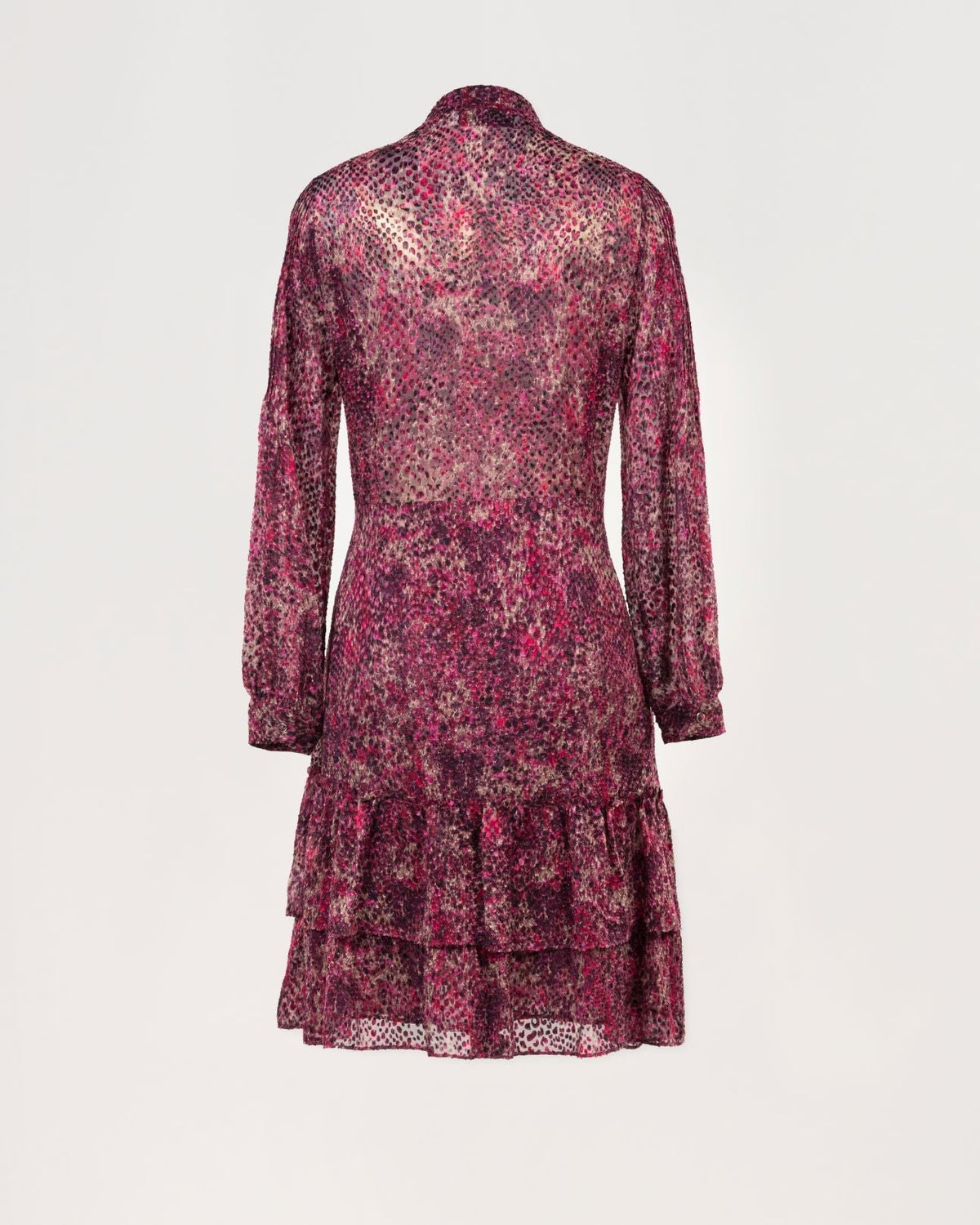 Robe a volants - Fuschia
