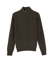 Casual cashmere trucker jumper - Chrome