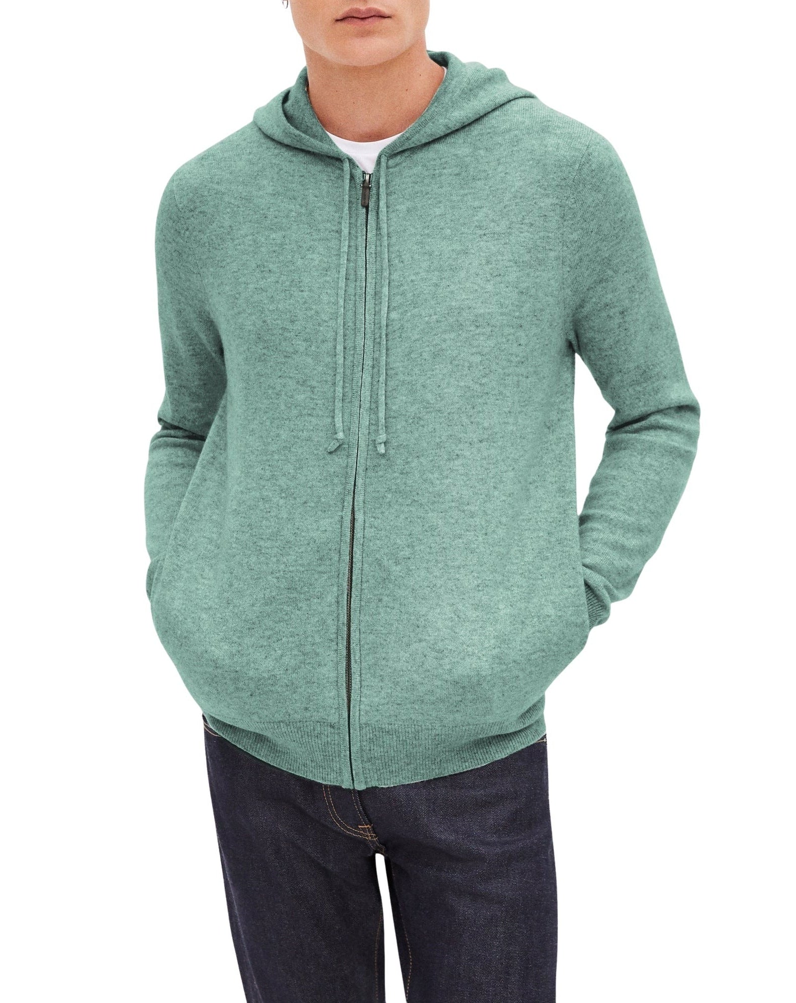 Cashmere hoodie - Spruce