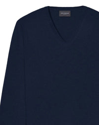 Cashmere V-neck jumper - Bleu Croisière