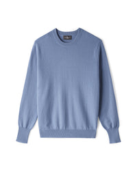 Pull Col Rond Classique - Sky