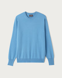 Pull Col Rond Classique - Aqua