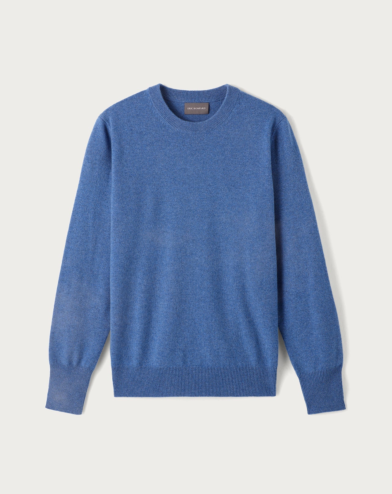 Classic cashmere crew neck jumper - Aegean Blue