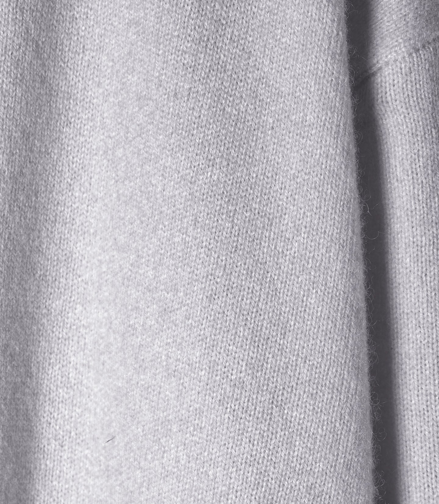 Oversized cashmere V-neck jumper - Chalk grey
