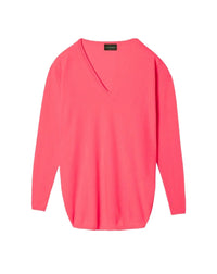 Oversized cashmere jumper - Pitaya