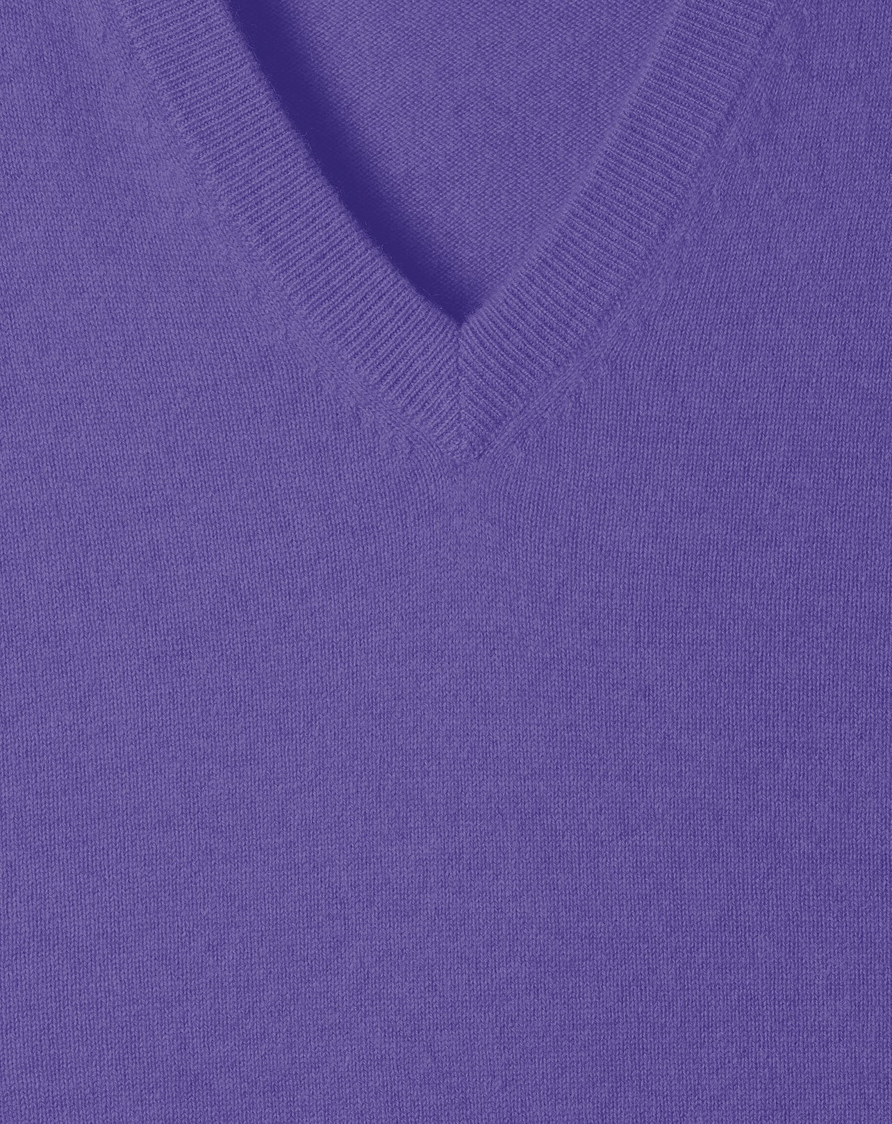 Fitted cashmere V-neck jumper - Crocus