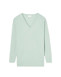 Pull V Oversize - Vert D'Eau