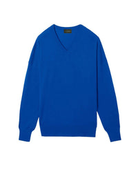 Ultra-fine V-neck loose-fit cashmere jumper - Bosphore