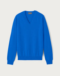 Pull V Ajusté - Cobalt