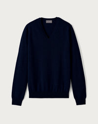 Pull V Ajusté - Marine