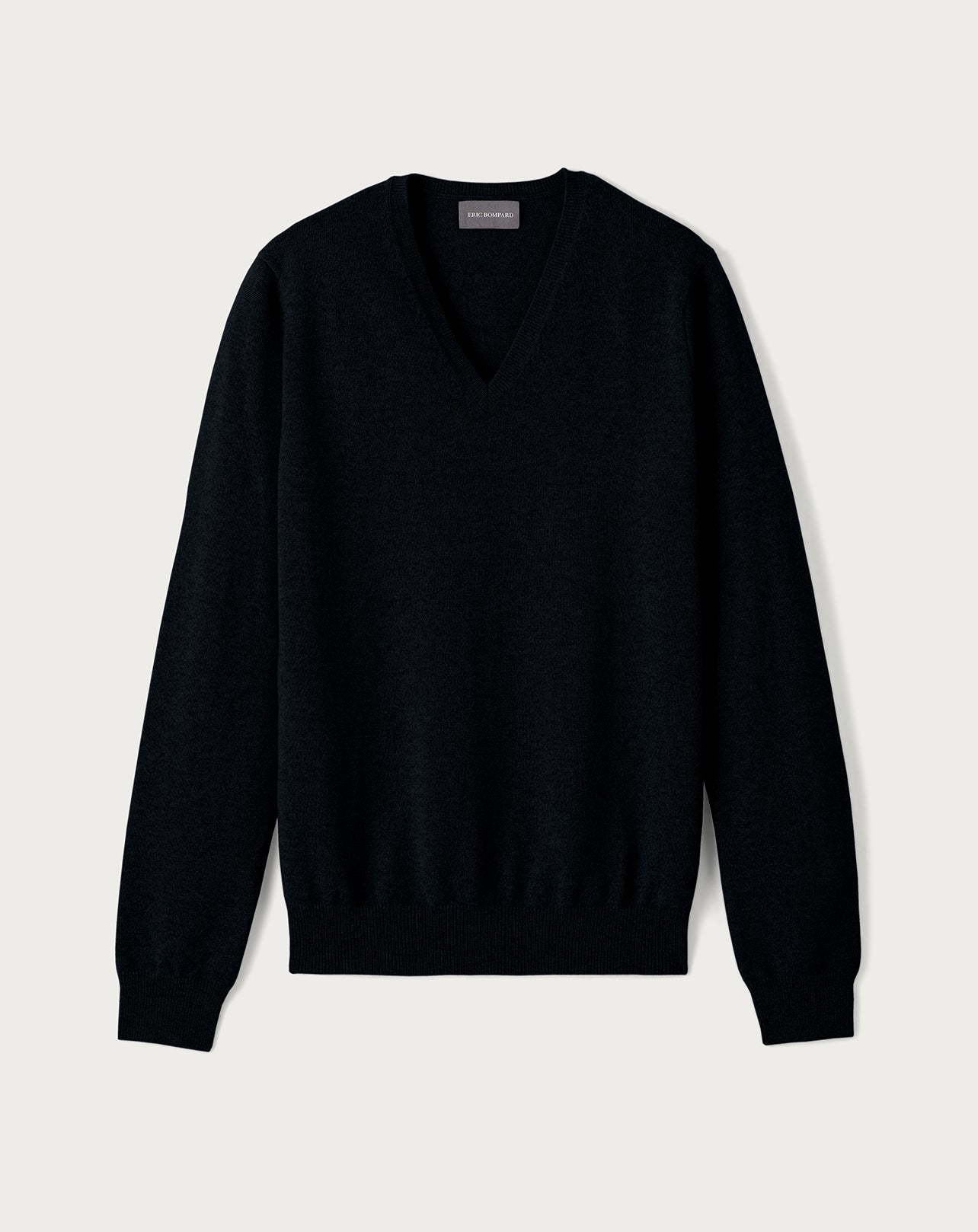 Pull V Ajusté - Noir