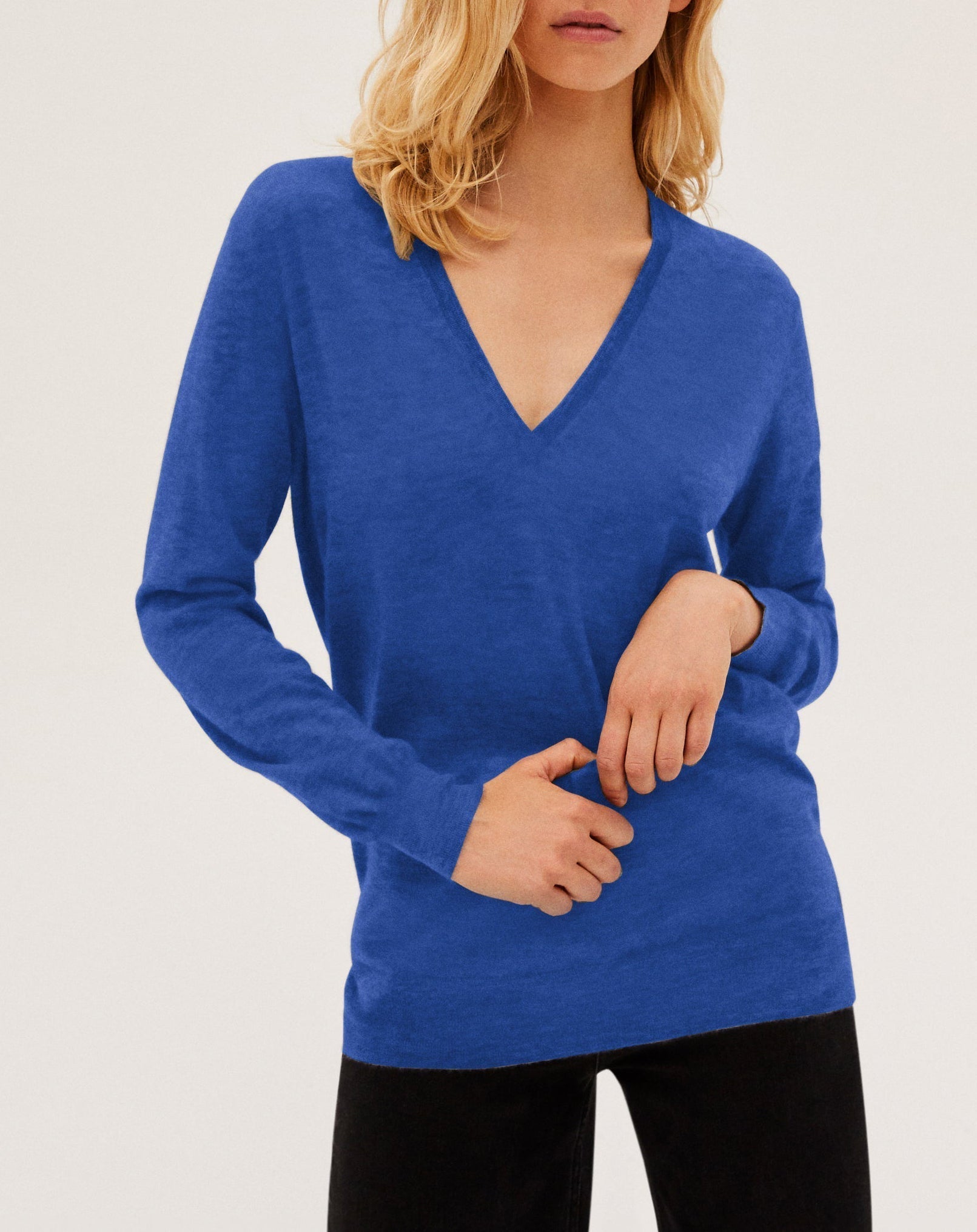 Loose-fitting long cashmere jumper - Mykonos