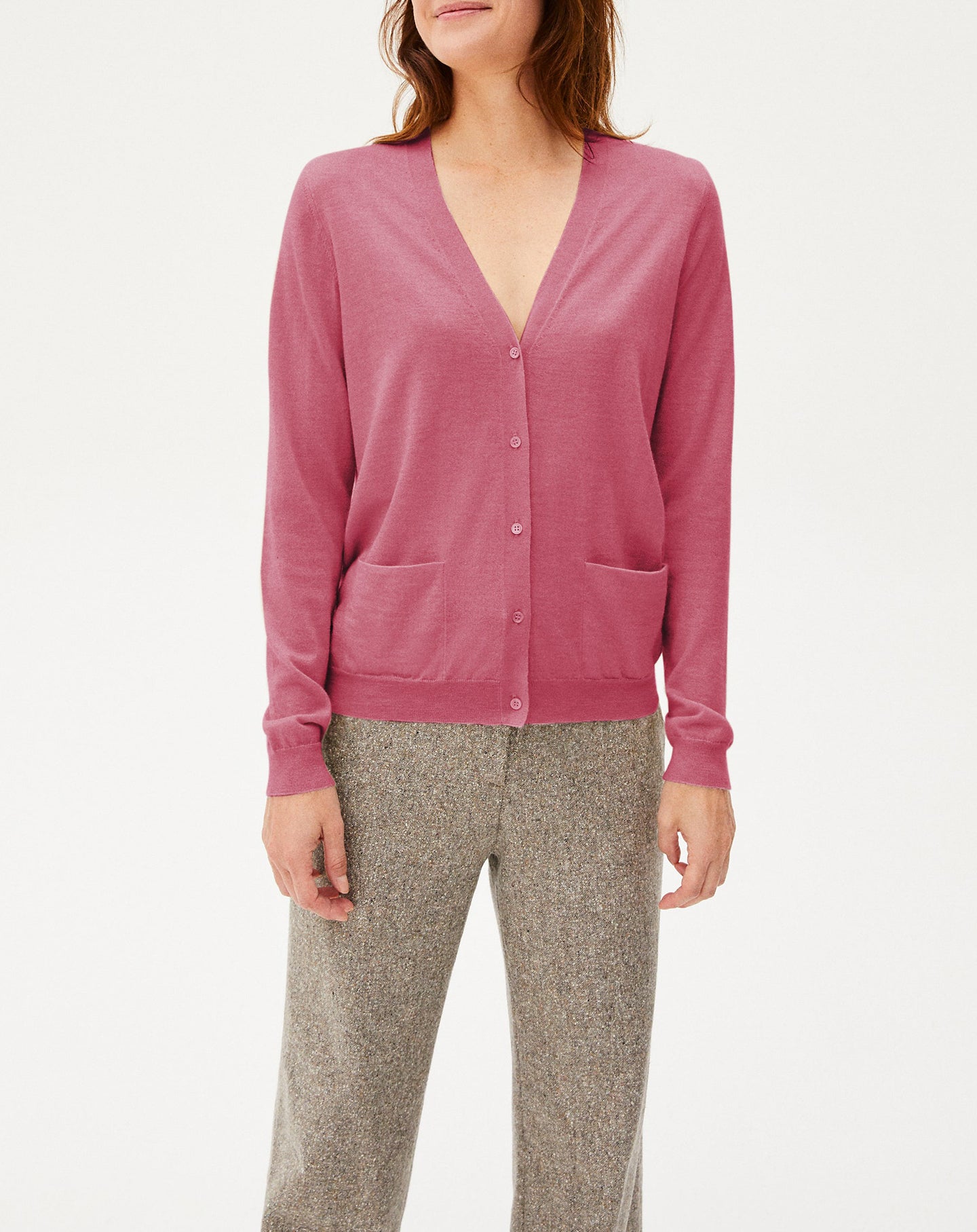 Ultra-fine cashmere cardigan - Soda