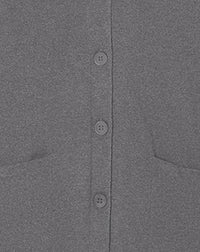 Ultra-fine cashmere cardigan - Béton