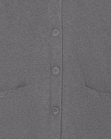 Ultra-fine cashmere cardigan - Béton