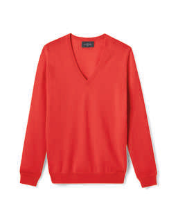Pull Col V Classique - Rose Festival
