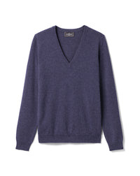 Pull Col V Classique - Iolite