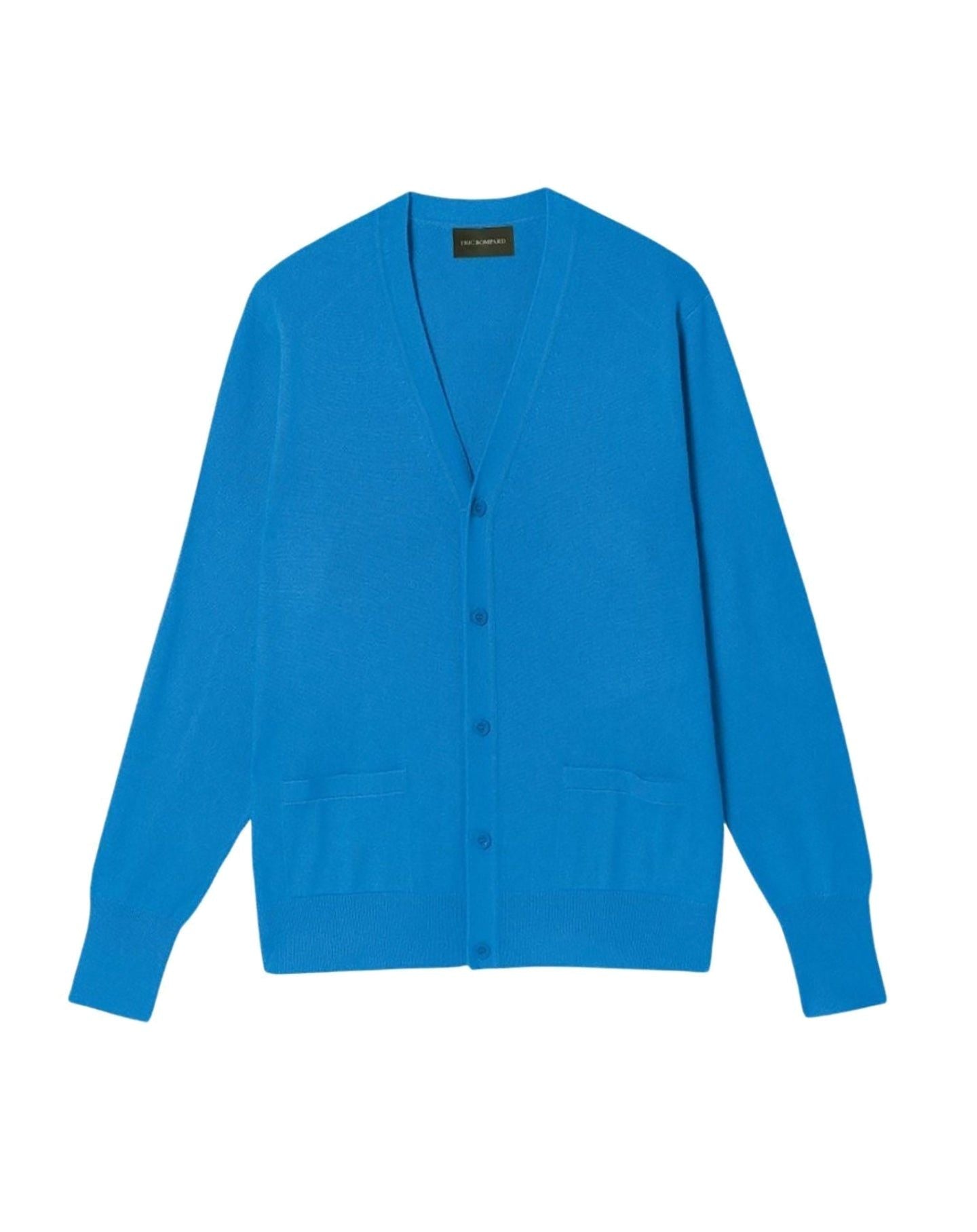 Classic cashmere V cardigan - Santorini