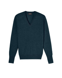 Classic cashmere V-neck jumper - Graphite