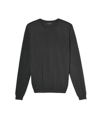 Ultra-fine cashmere crew neck jumper - Anthracite