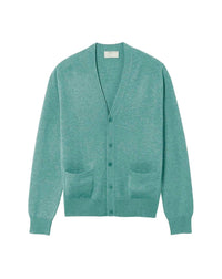 Classic cashmere V cardigan - Spruce