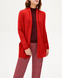 Cosy cashmere jacket - Ruby