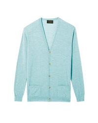 Ultra-thin cashmere cardigan with pockets - Bora Bora