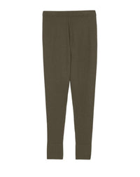 Legging à effet seconde peau en soie - Kaki
