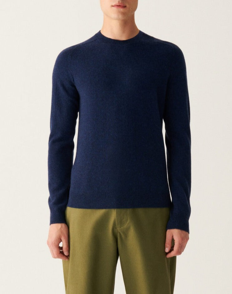 Cashmere hammer neck jumper - Mauve Œillet