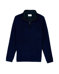 Pull camionneur Polartec en laine et cachemire - Marine