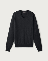 Pull V Ajusté Emmanchures Marteau - Anthracite